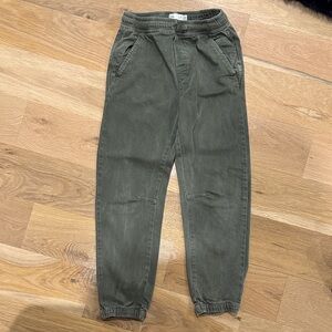 Zara Kids Casual Joggers in Olive Green